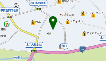 甲賀農業協同組合 JAグリーン花野果市の地図画像