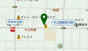 かおり鍼灸接骨院西陣の地図画像