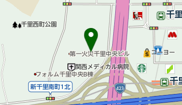 日本総合住生活株式会社大阪北支店の地図画像