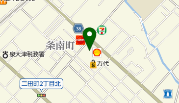 十字屋クリーニング泉大津支店の地図画像