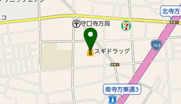 スギ薬局守口寺方店の地図画像