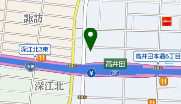 東大阪市役所 上下水道局下水道部 下水ポンプ施設課 高井田ポンプ場の地図画像