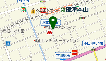 山本塾 本山本部事務局の地図画像