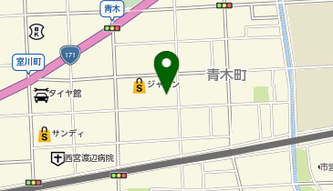 兵庫県西宮こども家庭センターの地図画像
