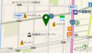 ドラッグストアアカカベ今福店の地図画像