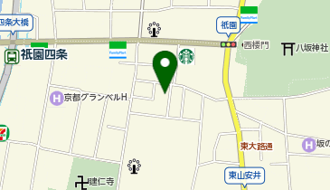 マールブランシュ加加阿365祇園店の地図画像