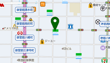 心斎橋ゆきざきの地図画像