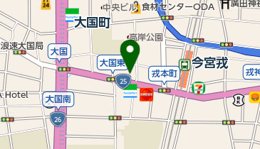EBISUPET大国町店の地図画像