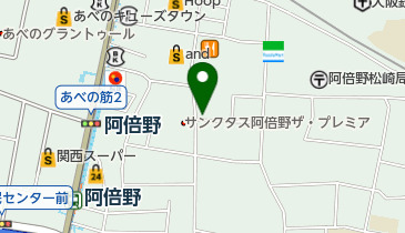 FERIAあべのの地図画像