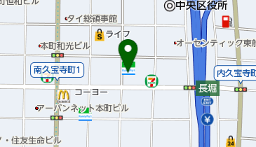 大阪久宝寺町卸連盟協同組合の地図画像