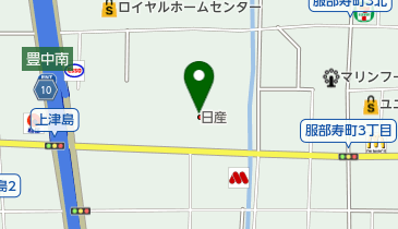 日産大阪販売株式会社 名神豊中店の地図画像