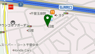 日産大阪販売株式会社 千里東店の地図画像