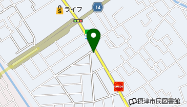 ユーピット正雀の地図画像