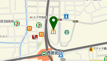 ボディライト アクタ西宮北口店の地図画像