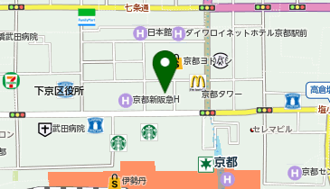 ポルタ京都駅前地下街京都ステーションセンター株式会社ポルタ案内所の地図画像