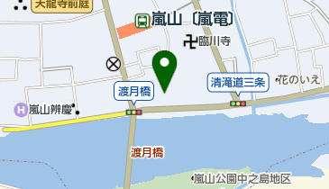 嵐山かづら野の地図画像