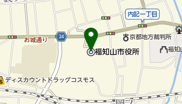福知山市役所 市長公室 経営戦略課の地図画像