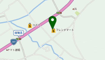 日光社クリーニングフレンド店の地図画像