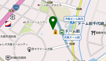 ペットプラス大阪ドームシティ店の地図画像