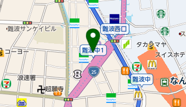 ベローチェ 難波西口店の地図画像