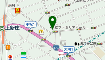 かいせいプチ保育園上新庄園の地図画像