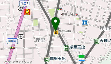 クリーニングルビーマックスバリュー南海岸里店の地図画像