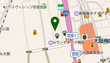 EnglishCafeCLOCK 梅田校の地図画像