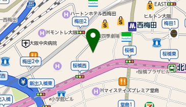 TAKAZEN梅田店の地図画像