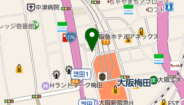 tiara茶屋町店の地図画像