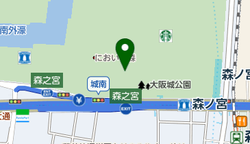 大阪城パークセンターの地図画像