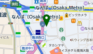デフィー難波店の地図画像