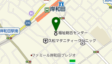 岸和田地区更生保護サポートセンターの地図画像