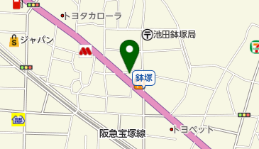 北摂TNRサポートのらねこさんの手術室の地図画像