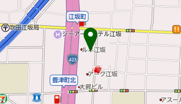 アミティーイングリッシュスクール大阪江坂校の地図画像