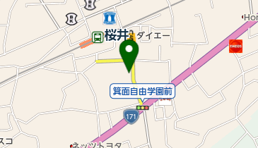 サンセットクリーニングの地図画像
