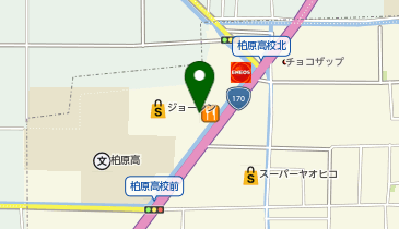 ジョーシン外環柏原店の地図画像