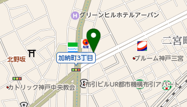 KOBE三宮動物病院の地図画像