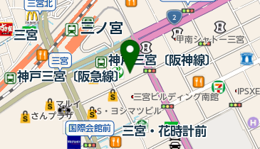 agora 三宮店の地図画像