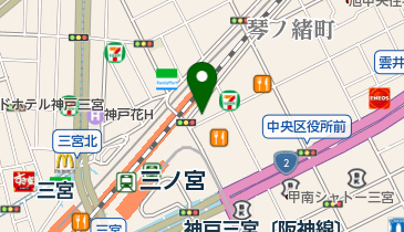 SevenforHairの地図画像