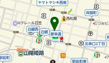 イエローサブマリン姫路店の地図画像