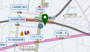 イオンリカー&ビューティー川西店の地図画像