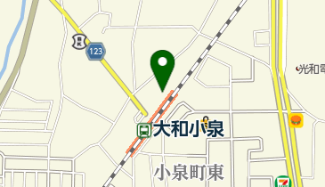 JR大和小泉西自転車駐車場の地図画像