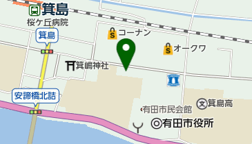 ウイッシュボーンイングリッシュアカデミー有田スクールの地図画像