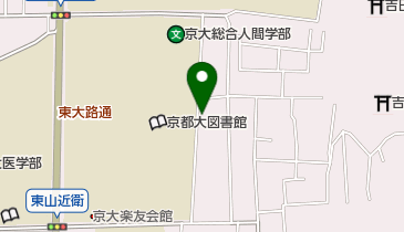 京都大学 総合人間学部教務掛の地図画像