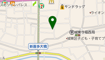 クルス化粧品店の地図画像