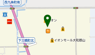 グローバルワークイオン大和郡山店の地図画像