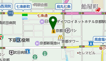リーガルシューズヨドバシ京都店の地図画像