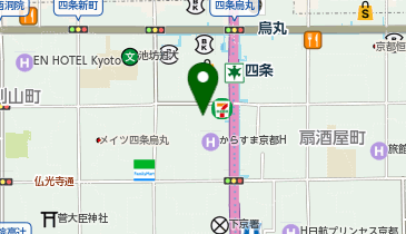 株式会社JTB西日本団体旅行京都支店の地図画像