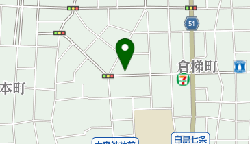 倉梯ゆう薬局の地図画像