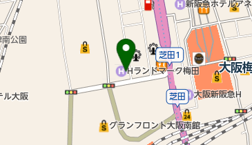 ブルームフォーラム梅田店の地図画像